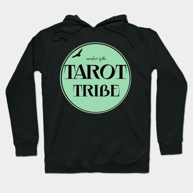 TAROT TRIBE MEMBER BLUE GREEN Hoodie by DQOW